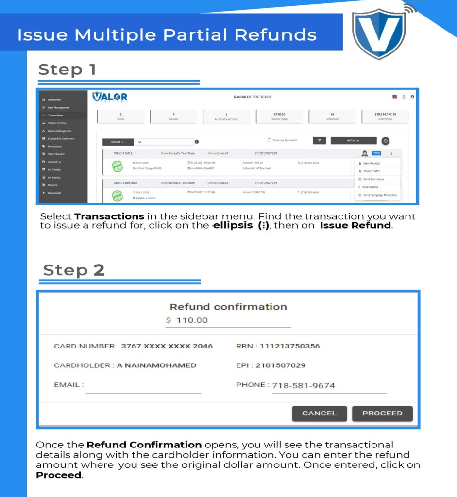 Issue Multiple Refunds Page 1 1
