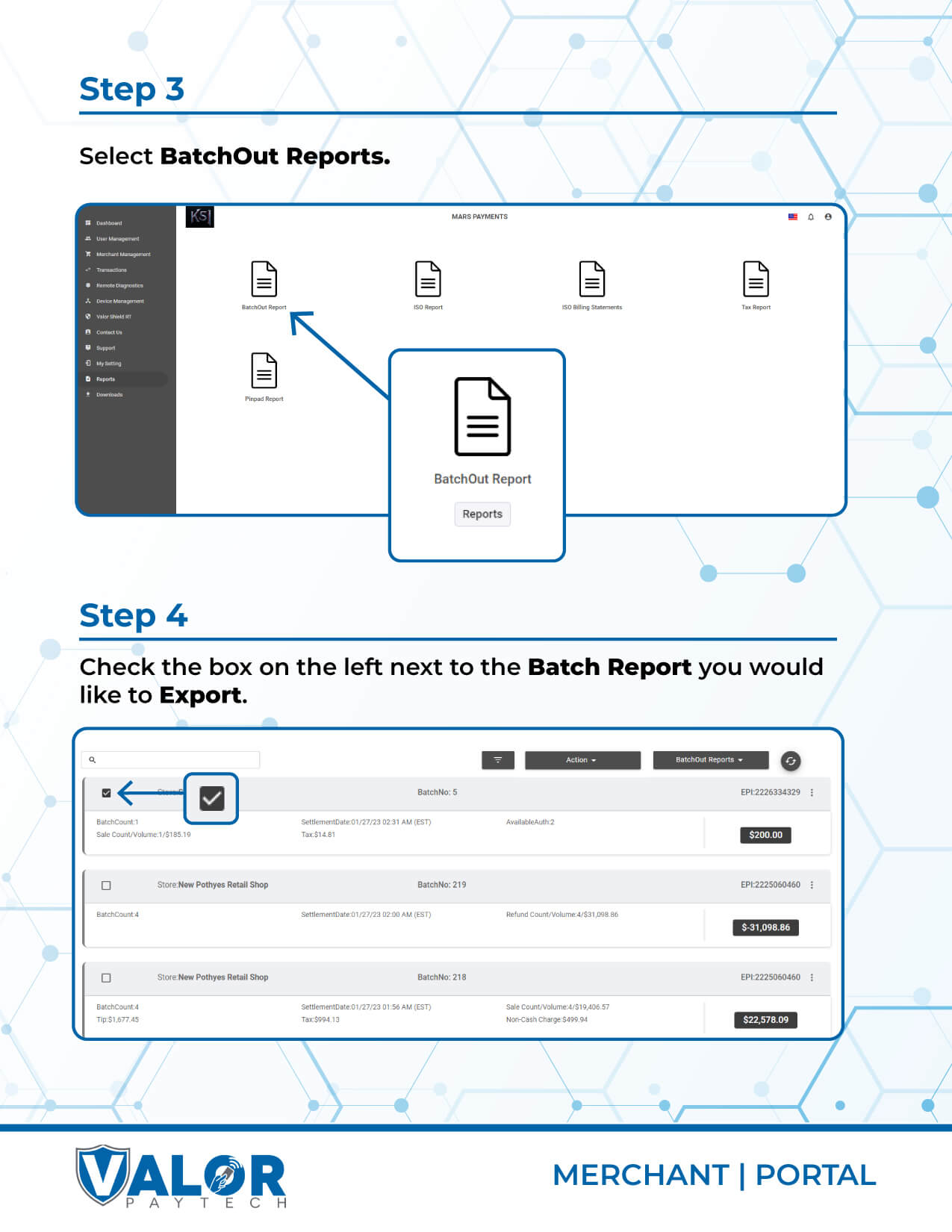 Export Reports from Batch Reports 02