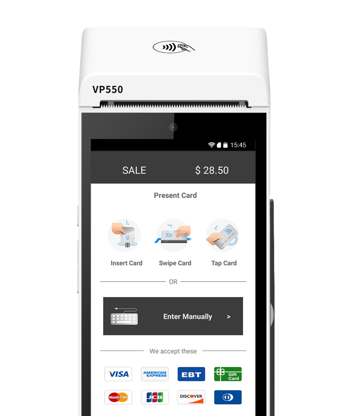 VP550 POS integrations