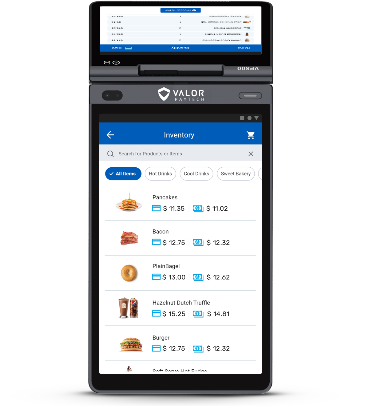 Retail_POS Menu Items and Invetory Management