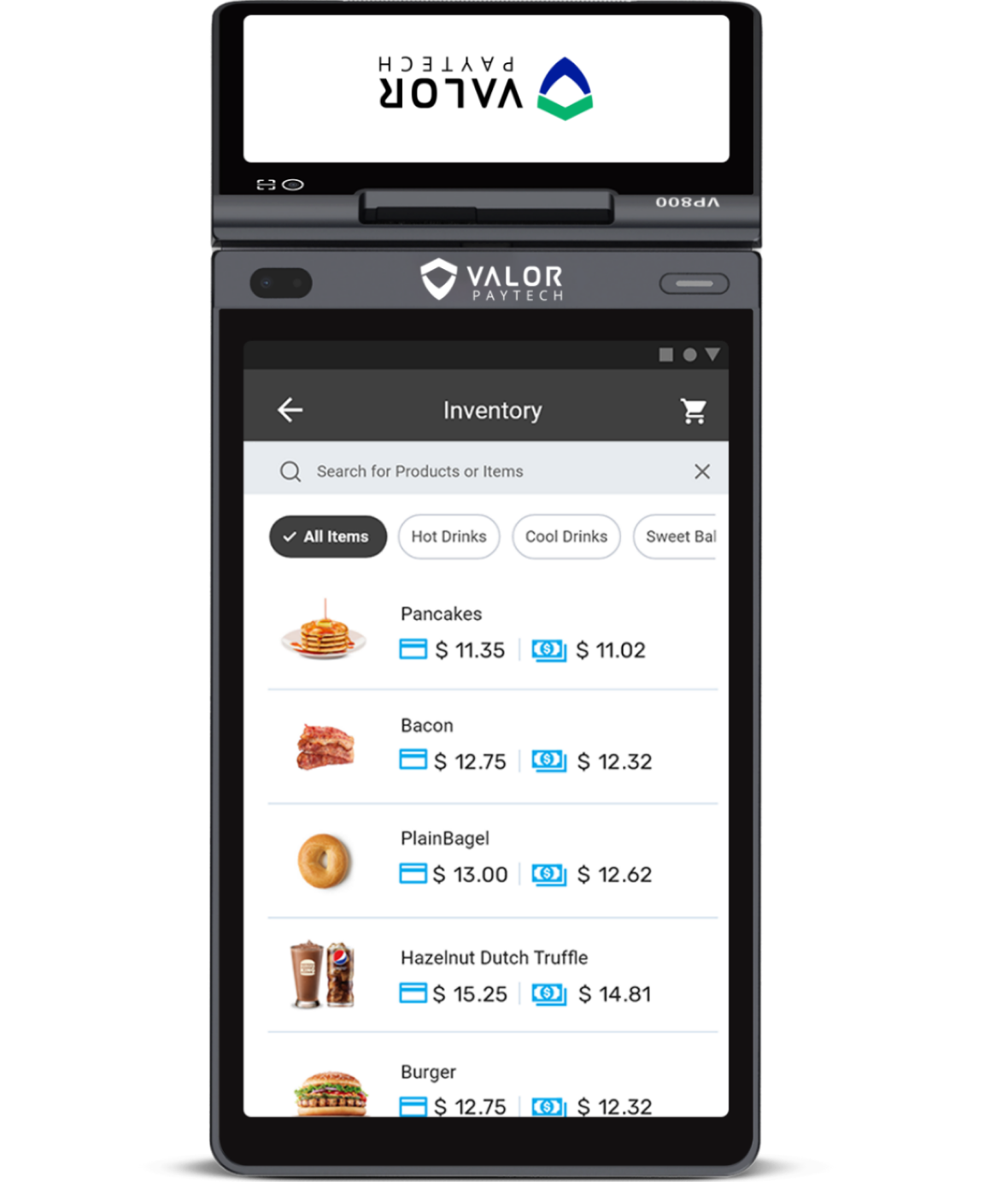 Retail_POS Menu Items and Invetory Management