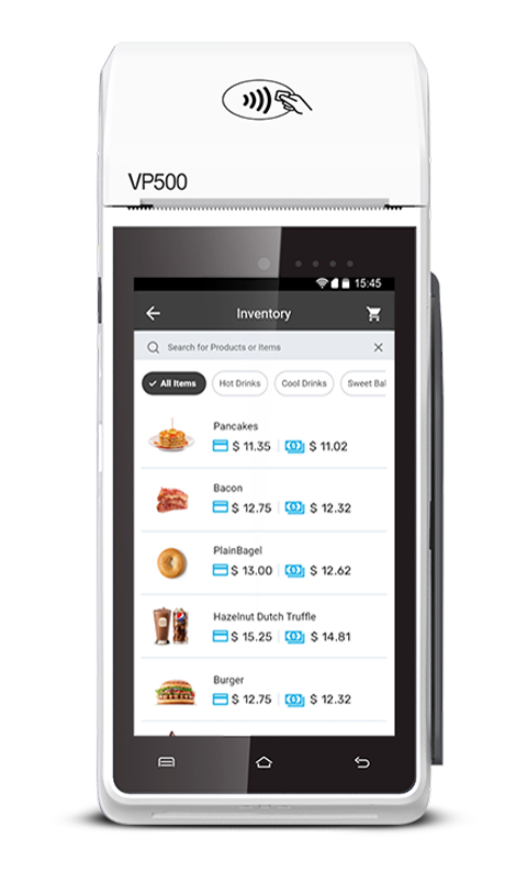 VP500 Menu and Inverntory Mobile