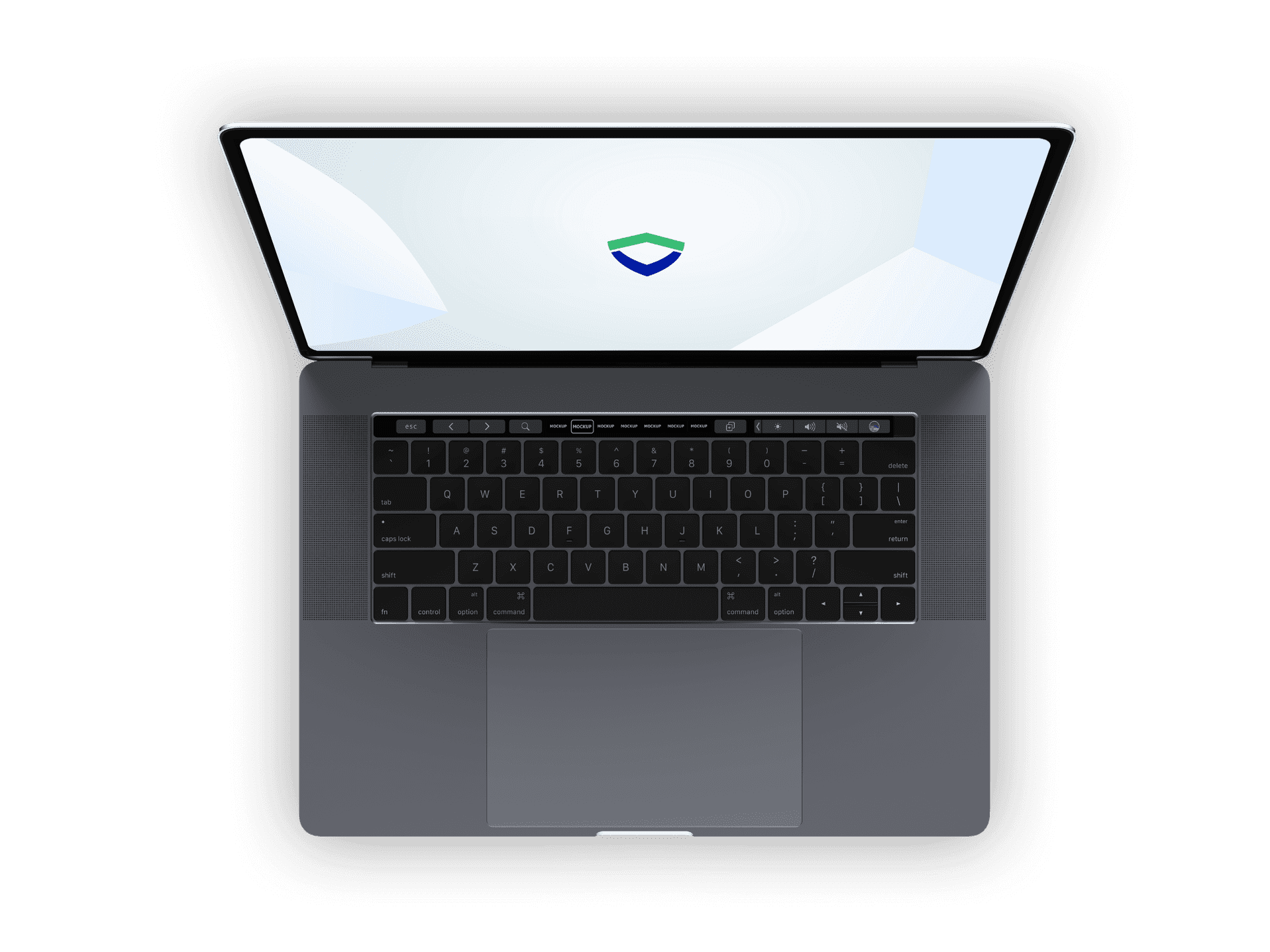 Laptop with valor paytech logo screen