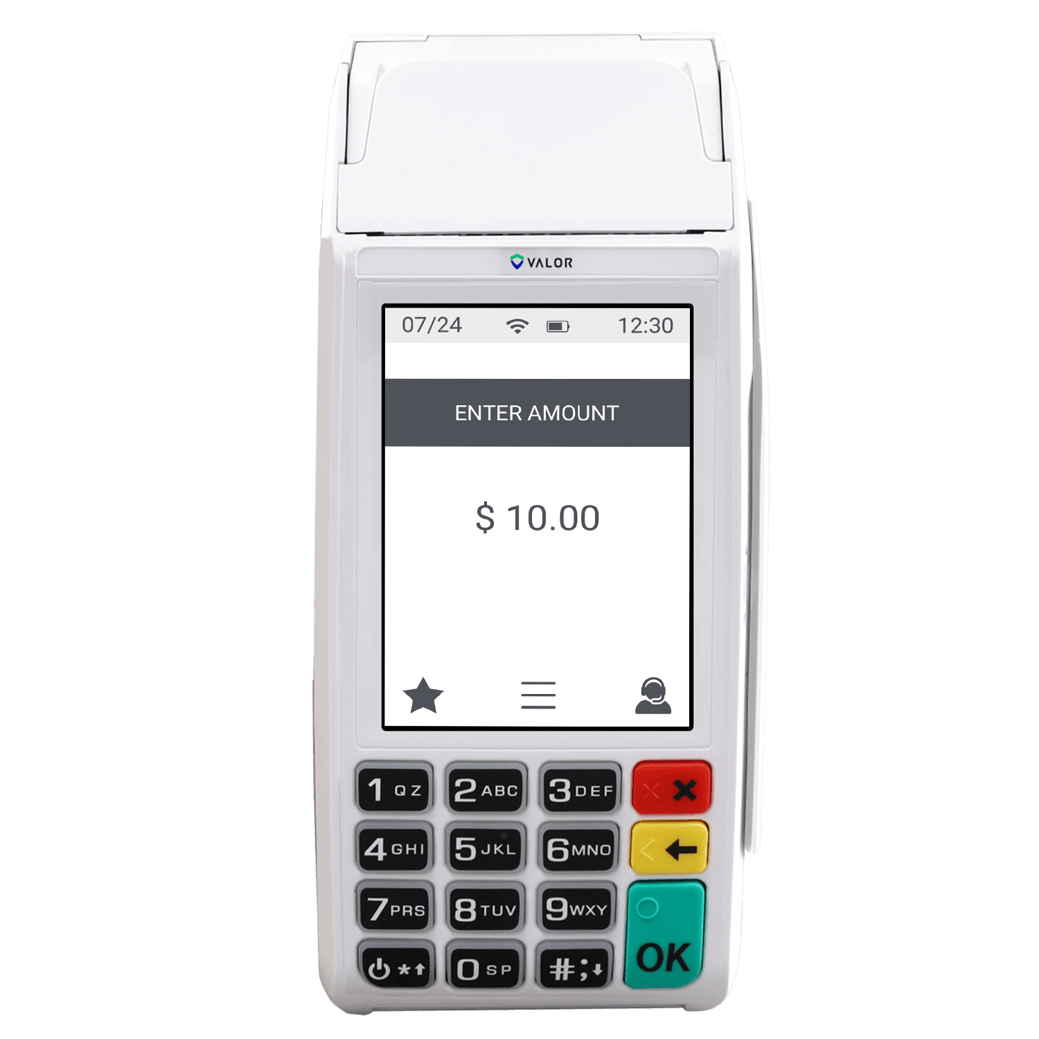 VL110 battery powered wireless payment terminal Valor PayTech