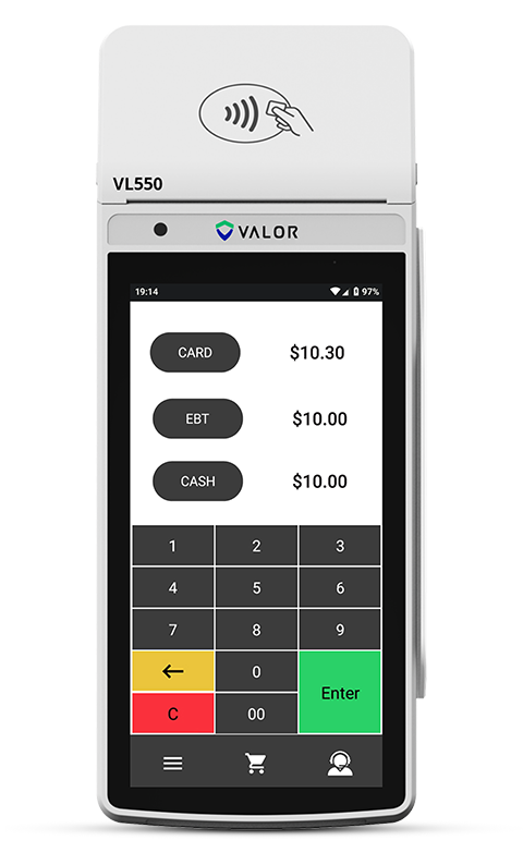 VL550 Exclusive Software Features Dual Pricing Mobile View