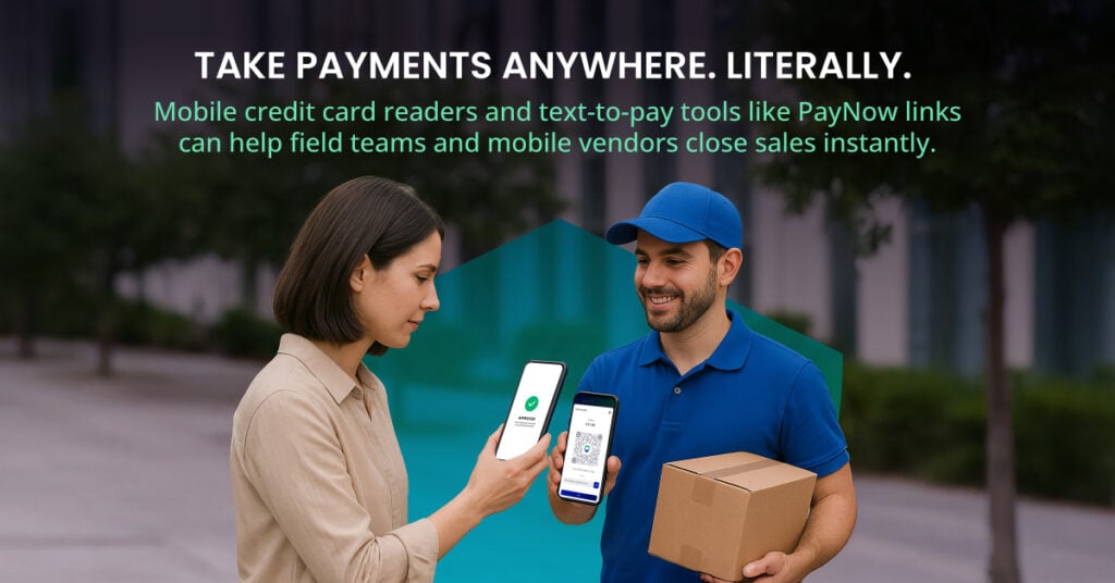 Mobile credit card readers and text to pay