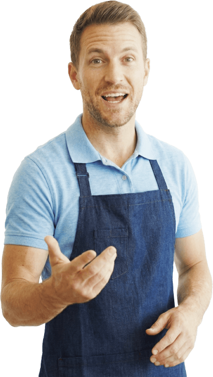 Male merchant using Valor PayTech Merchant Solutions to accept customer payments