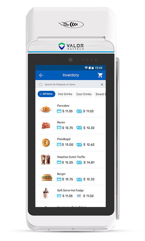 VPT10W Exclusive Software Features 1 Menu Inventory Management Mobile View 01