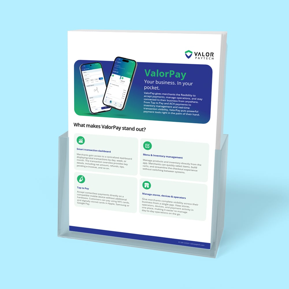 Valor Paytech ValorPay Partner Brochure download